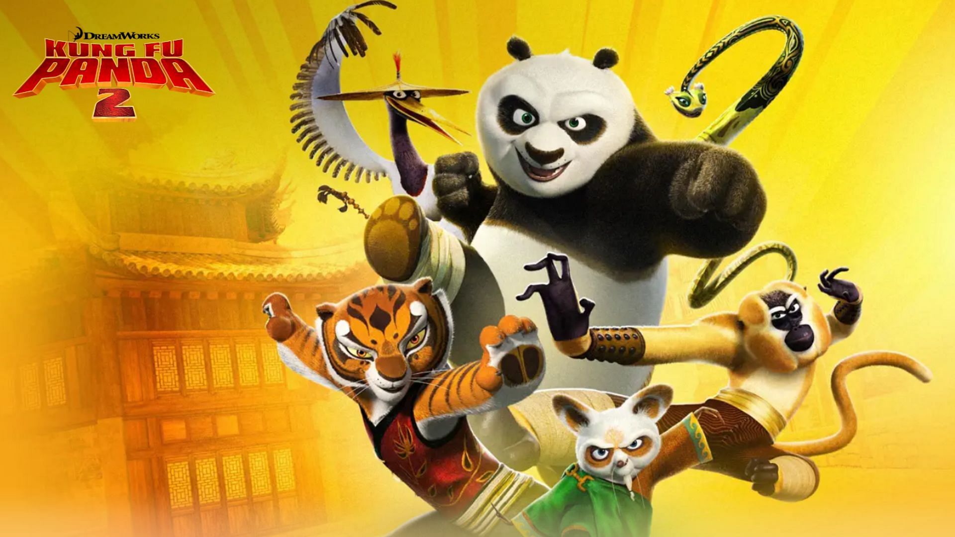 Po and the Furious Five head to Gongmen City to stop Lord Shen (Image via Apple TV+)